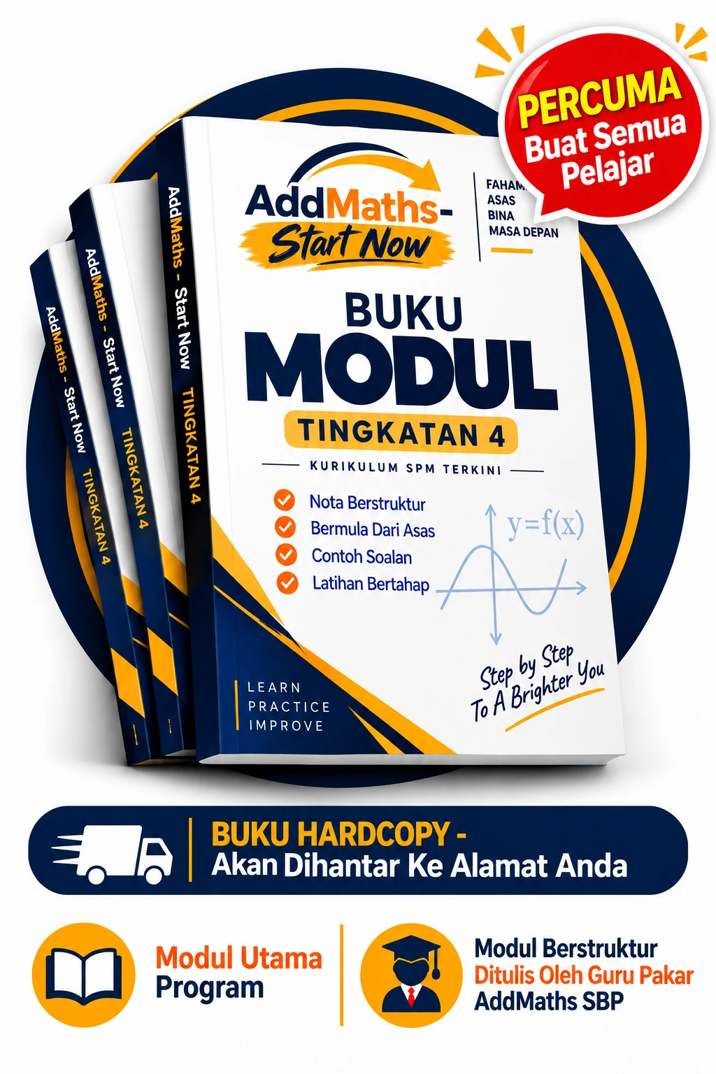 Program matematik berstruktur yang membandingkan masa pembelajaran dengan di sekolah. Ia menerangkan faedah Kelas Asas Bab untuk membaiki Asas Matematik, Kelas Utama untuk kupasan mendalam setiap topik, dan Kelas Tutorial untuk pengukuhan intensif, untuk memastikan pelajar bersedia untuk peperiksaan SPM. kelas terbaik berkesan